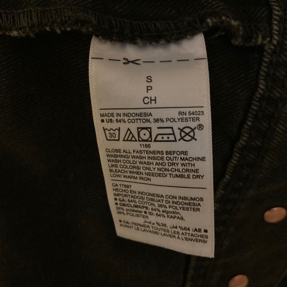 Distressed Black Jean Jacket for Women - Picture 12 of 13